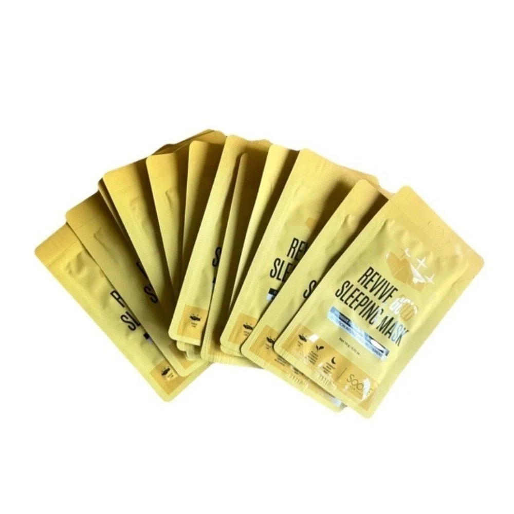 Soo'AE Revive Gold Sleeping Mask Quantity Of 24 Face Glow Mask 2 Boxes Of 12 - Picture 2 of 6